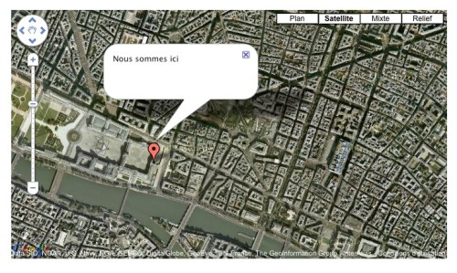 Carte satellite Google- Meabilis